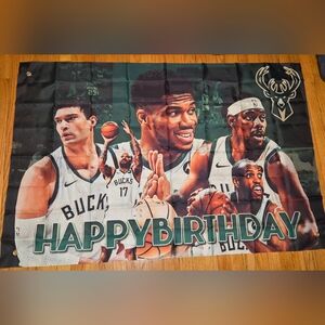 Milwaukee Bucks Happy Birthday Banner